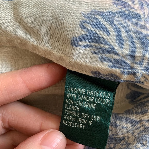 RALPH LAUREN 100% LINEN SHIRT with buttons - Picture 6 of 6